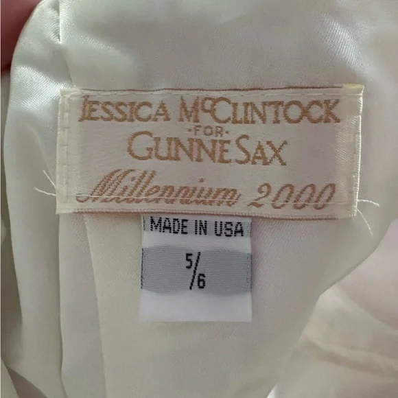 Jessica McClintock Gunne Sax Lilac Satin Corset Top NWT Millennium 2000 Sz 5/6 - Picture 10 of 14